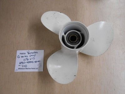 69W-45945-00-00 Yamaha G Series Propeller 11-1/8x13 RH 13 spline 3blade alum D18