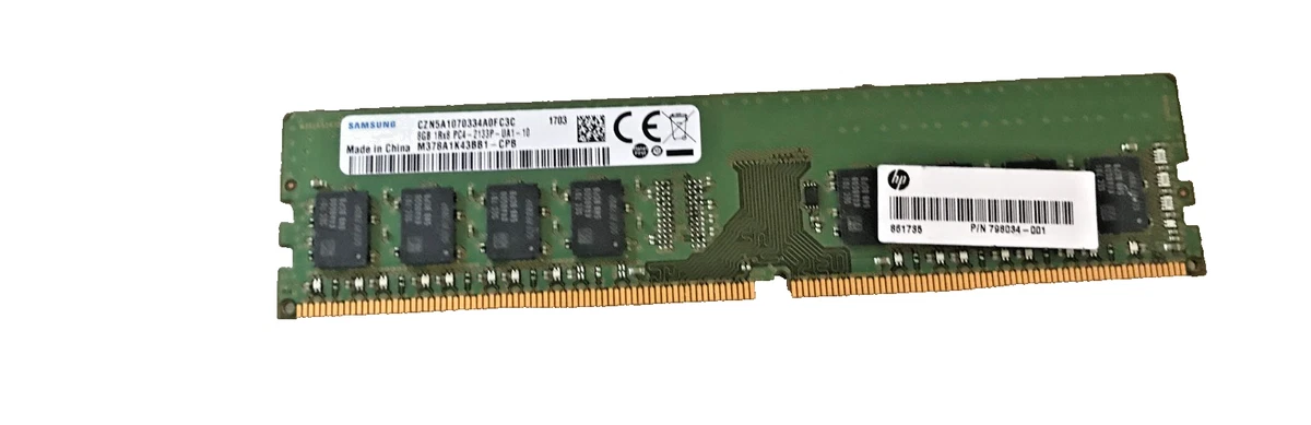 Samsung PC4-17000 (DDR4-2133) Bus Speed Computer RAM 8 GB Capacity