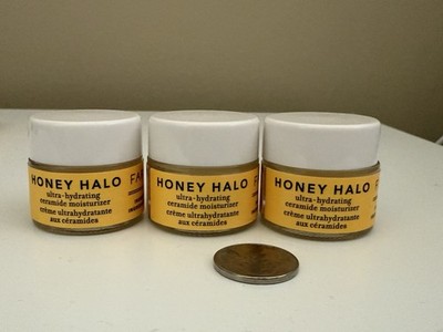 Lot Of 3 FARMACY Honey Halo Ultra Hydrating Ceramide Moisturizer 9ml/0.3oz EACH