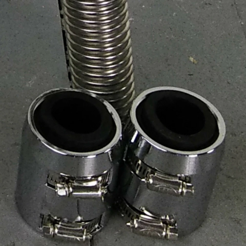 Kit de mangueras de radiador Chevelle 48 de acero inoxidable SS 1964-1972 Foto 3 de 4