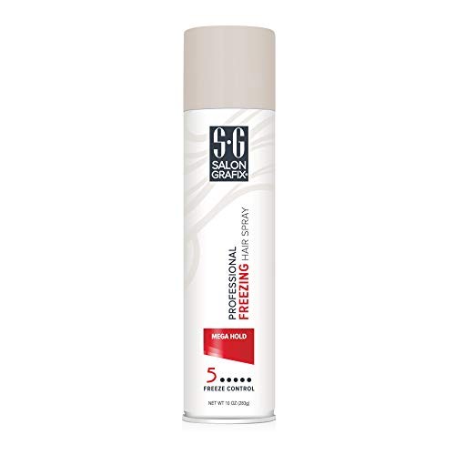 Salon Grafix Mega Hold Professional Freezing Hair Spray, 10 Ounces (Value Pack