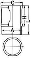 Zylinderlaufbuchse Kolbenschmidt 88592110 FüR Alfa 75 155 Alfetta GT GTV 164 90