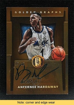 2015-16 Panini Gold Standard Golden Graphs 15/35 Anfernee Hardaway Auto READ 3z3