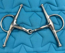 5.5” Stainless Full Cheek Slow Twist Snaffle English Bit