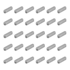 30 Pcs Round Ended Feather Key, 8x3x3mm Drive Shaft Parallel Keys