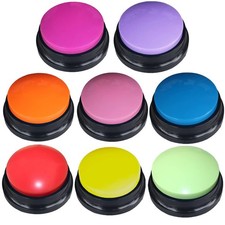 8 Color Voice Recording Button, Dog Buttons for Communication Pet Training Bu...