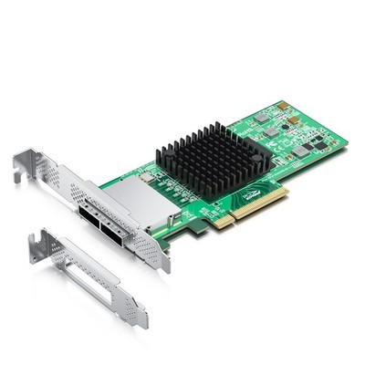 H!Fiber 6G External PCIe Controller Card, SAS/SATA HBA Host Bus Adapter, SAS ...