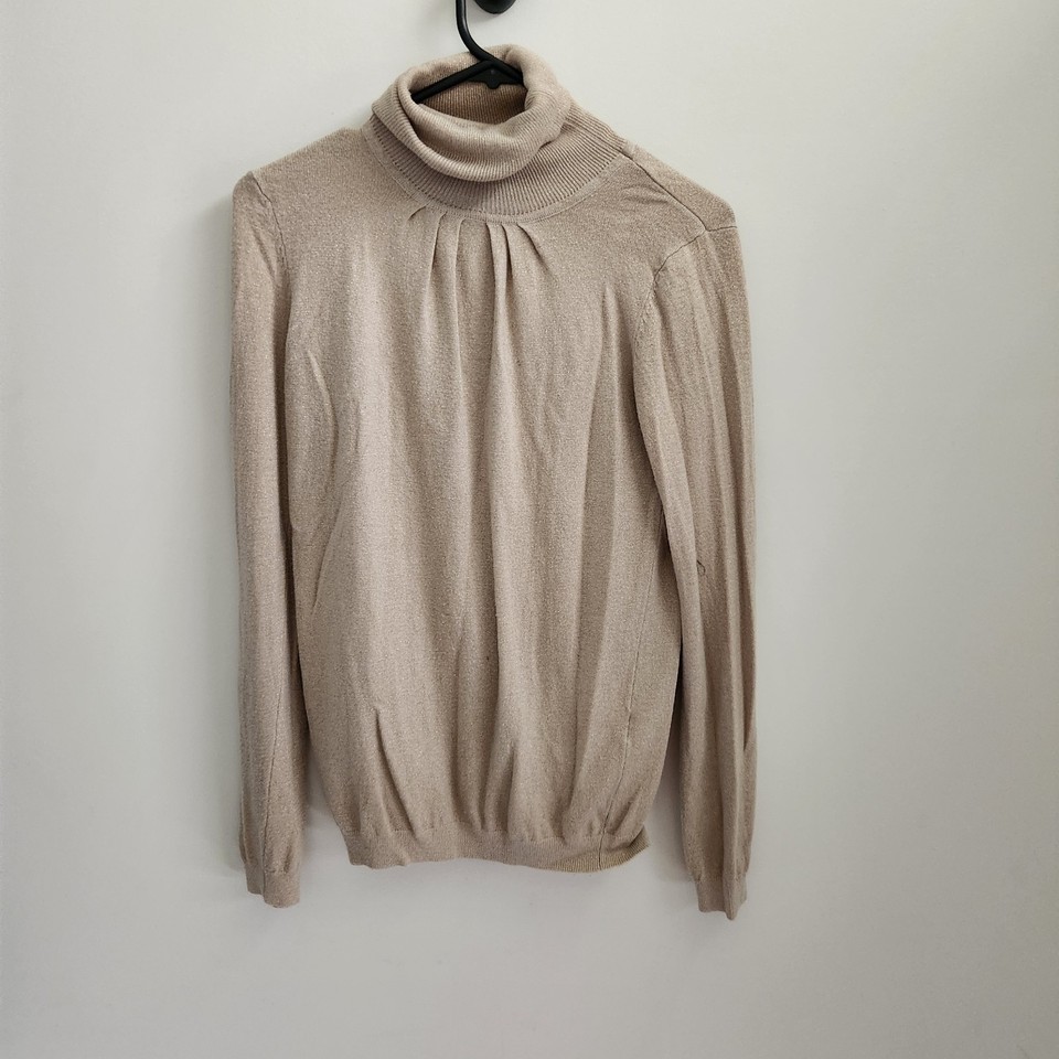 Omai Tan merino wool & polyamide turtleneck sweater in a S/M