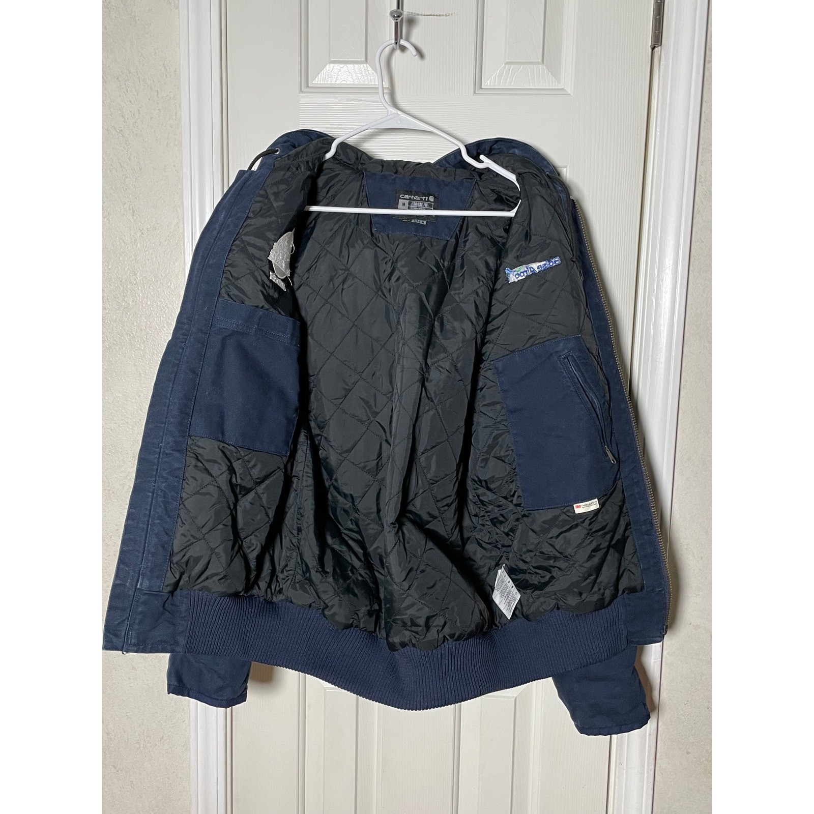Carhartt J130-M Loose Fit Hooded Active Jacket Navy B… - Gem