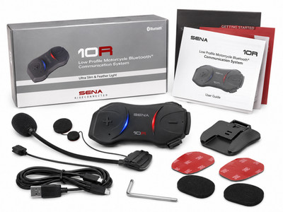 Sena 10R Motorrad Bluetooth Kommunikationssystem Intercom Single Pack Low Profil