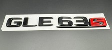 Mercedes Benz GLE63s GLE AMG 23mm Schwarz-Glanz Emblem Heckklappe SUV Aufkleber!