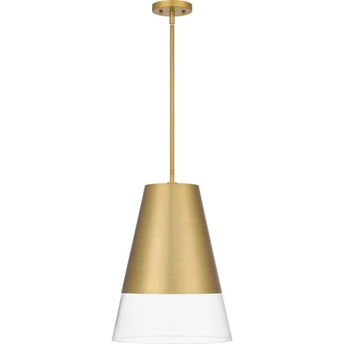 Brushed Gold One Light Pendant from the Peregrine Collection - Picture 3 of 6