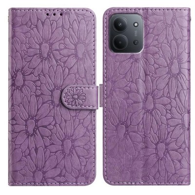 Für Redmi 15C 5G / 4G Global 171Mm Daisy Prägung Leder Handyhülle