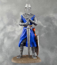    Knight Teutonic Order Tin Soldiers Figurines Miniatures 54mm 1/32 Painted    