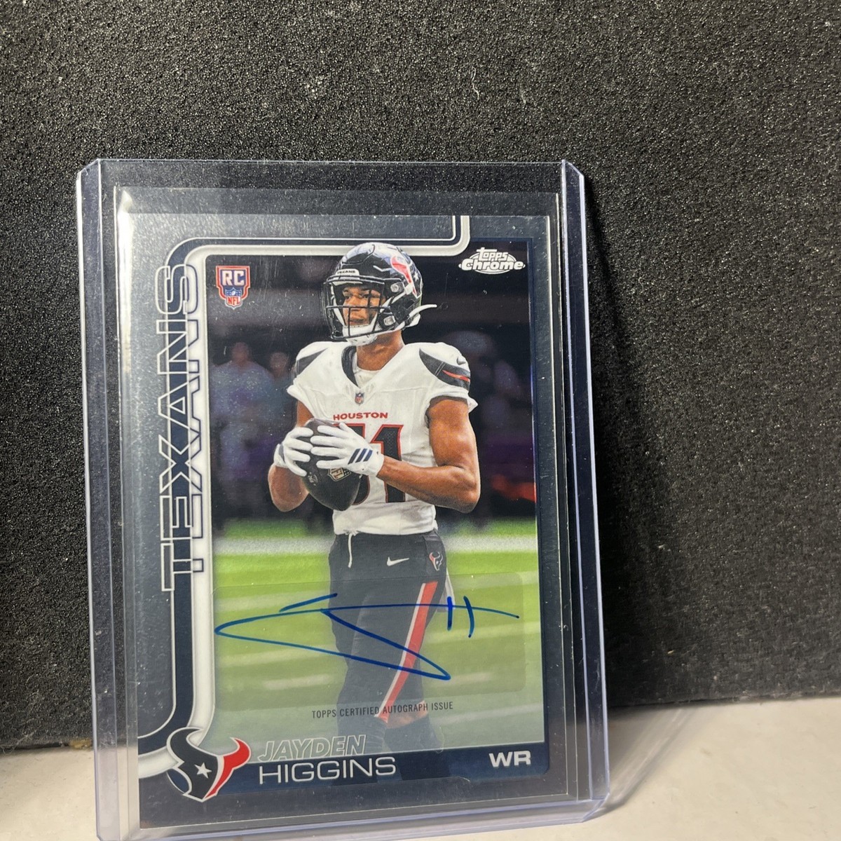 2025 Topps Chrome Jayden Higgins Texans RC Autograph Variation