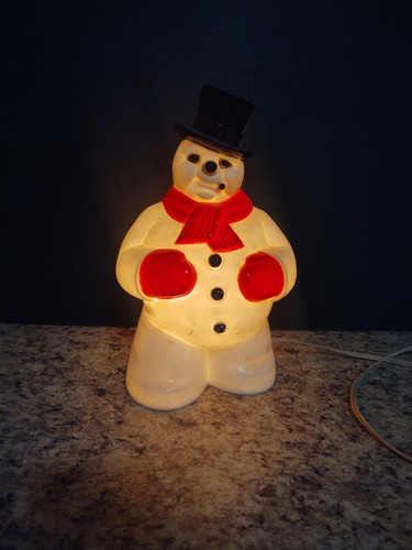 Vintage General Products Co Inc Hard Plastic Frosty the Snowman Christmas - Picture 2 of 11
