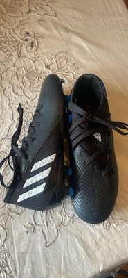 Adidas Kids Soccer Cleats Predator Edge.3 Sz 2 Firm Ground Black Unisex GW2360
