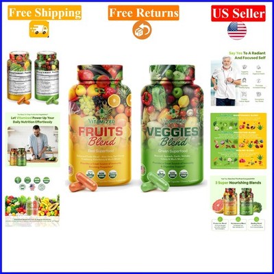 38 Fruits & Vegetables Superfood Capsules for Adults, , Gluten-Free