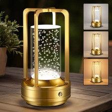 Portable Table Lamp for Outdoor Indoor: Cordless Rechargeable Desk Lamp with ...