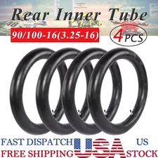 4PCS 90/100-16 3.25-16 16 Inch Rear Inner Tube For Dirt Pit Bike XR100 KX100 NEW