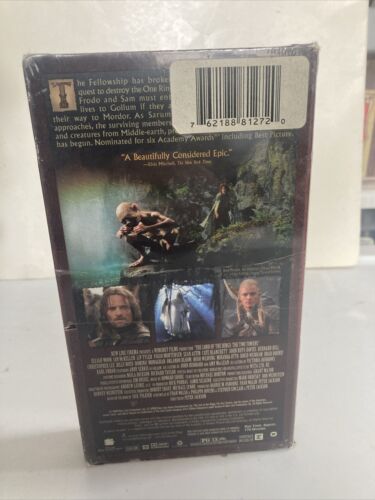 Lord Of The Rings: The Two Towers (VHS, 2002) NEW Factory Sealed - Picture 2 of 4