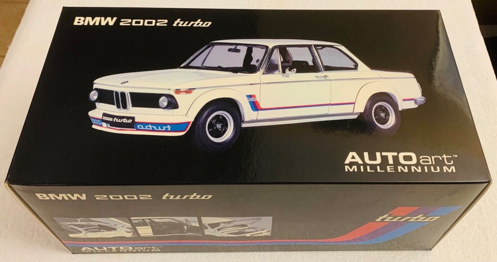 1973 BMW 2002 Turbo, AUTOart - Millennium, 1/18, White, NIB, Very Rare,  #70502.