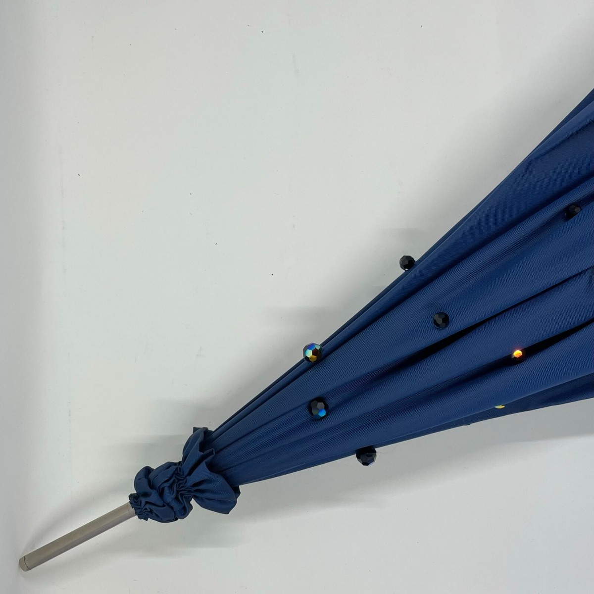Alexandra Sojfer umbrella - Parisian style - blue with beads - NWT