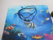 Genuine 1" Fossil Lemon Shark Tooth Necklace Beachwear Surf Wear