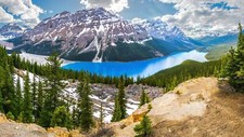 Landscape canada nature Custom Gaming Mat Desk