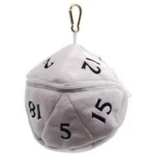 D20 Plush Bag - White