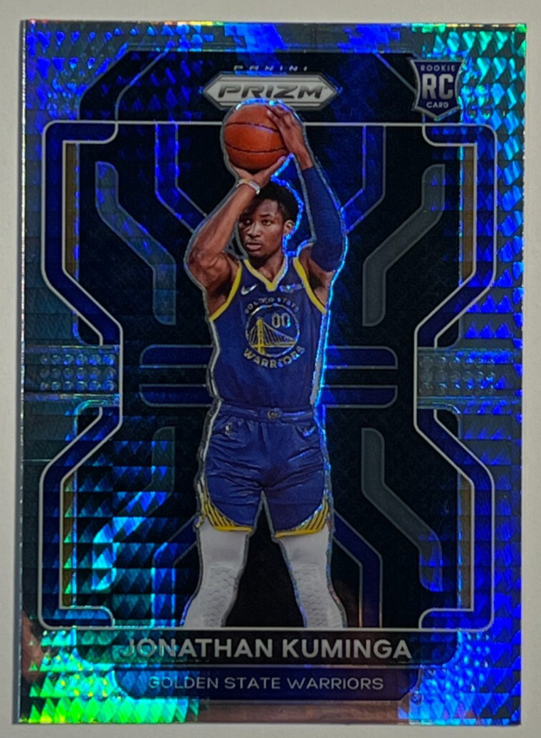 2021-22 Panini Prizm Basketball #307 Jonathan Kuminga RC Rookie Hyper Prizm B