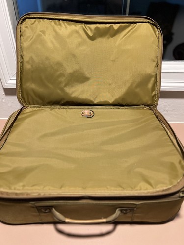 Vintage Hartmann Leather Luggage - Rolling Suitcase - Wheeled Carry On Bag 22 " - Picture 7 of 11