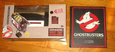 Brand New 2020 GHOSTBUSTERS PROTON GHOST TRAP + HC Book ULTIMATE VISUAL HISTORY