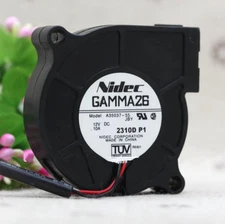 1PC Nidec A35037-55 12V 0.10A 2-Wire Quiet Centrifugal Turbo Blower Cooling Fan*