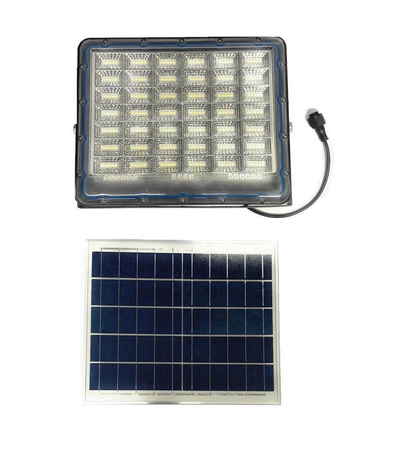 GENERICO Faro 400W Led Compatto Da Esterno Con Pannello Solare E Controllo Da Remoto