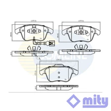 Fits Tiguan Sharan Q3 1.4 1.8 2.0 TDi 2.5 Brake Pads Set Front Mity