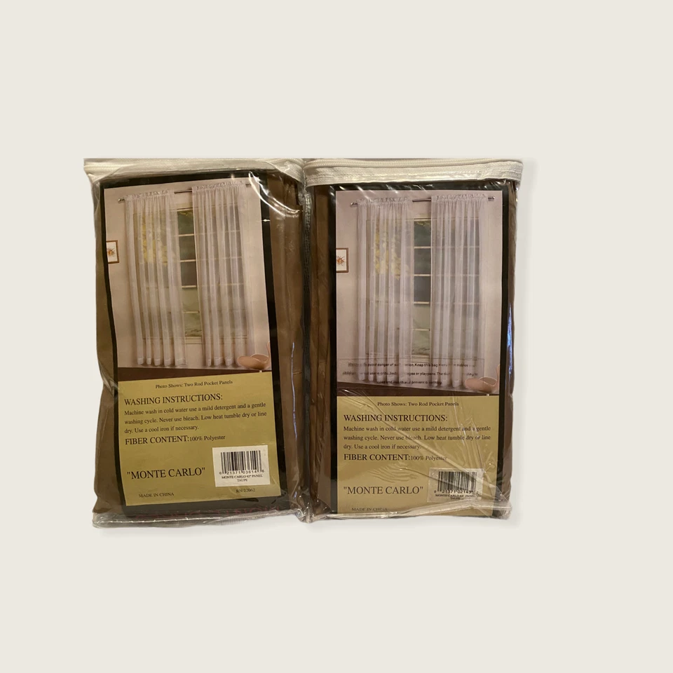 United Curtain Monte Carlo Window Panels - Image 2 of 3