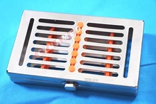 1 HEAVY DUTY DENTAL AUTOCLAVE STERILIZATION CASSETTE  BOX TRAY FOR 7 INSTRUMENT