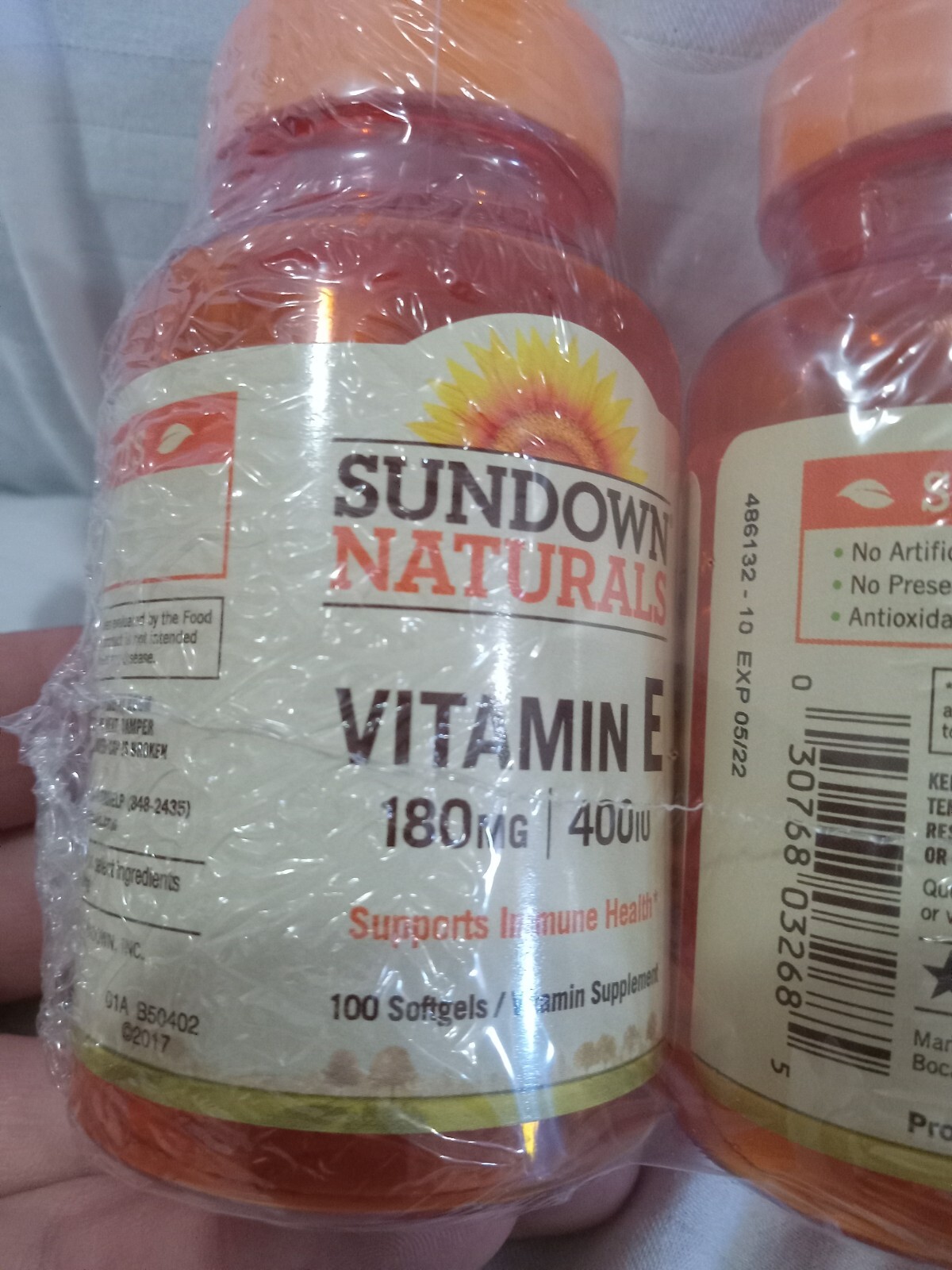 Expired 5/22 *DISCOUNT* 46 BOTTLE Sundown Vitamin E Immune Support 80mg