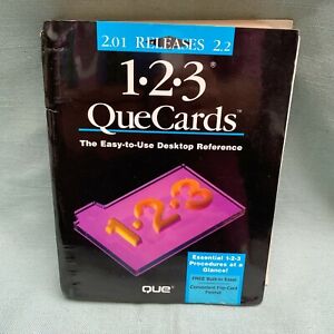 Lotus 123 Standup Que Cards New Release 2.01 2.2 Desktop Reference