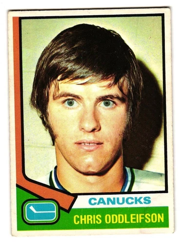 1974-75 O-Pee-Chee #108 Chris Oddleifson Vancouver Canucks RC OPC SKU#VS1105