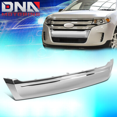 DNA Motoring ZTL-Y-0159 For 2011-2014 Ford Edge Factory Style Replacement Chrome Front Hood Bumper Grille Grill Moulding 12 13