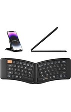 ProtoArc Ergonomic Foldable Keyboard, XK03 Split Folding Bluetooth Keyboard, ...