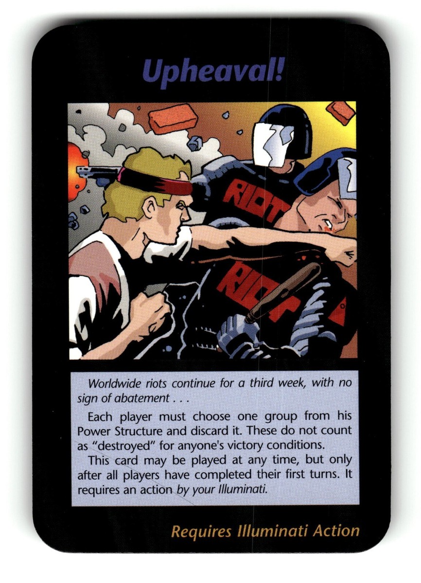 Upheaval! Card Base Set INWO Illuminati New World Order 391/409 | eBay