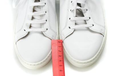 Suitsupply White Leather Shoes Size 39 Round Toe Lace Up‎ White Sneaker in Calf Leather | SUITSUPPLY main image 2