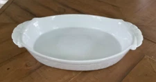 Large Nantucket White Oval  Serving Dish 16" x 10.75" Oven Micro Dishwasher Safe