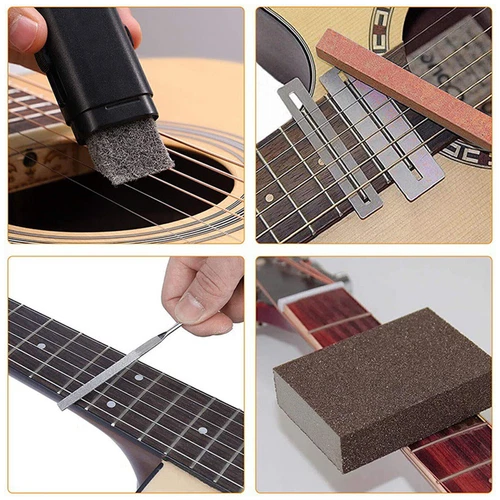 72Pc Luthier Guitar Repair Kit Cleaning Care Maintenance Setup Tools Accessories - Picture 7 of 7