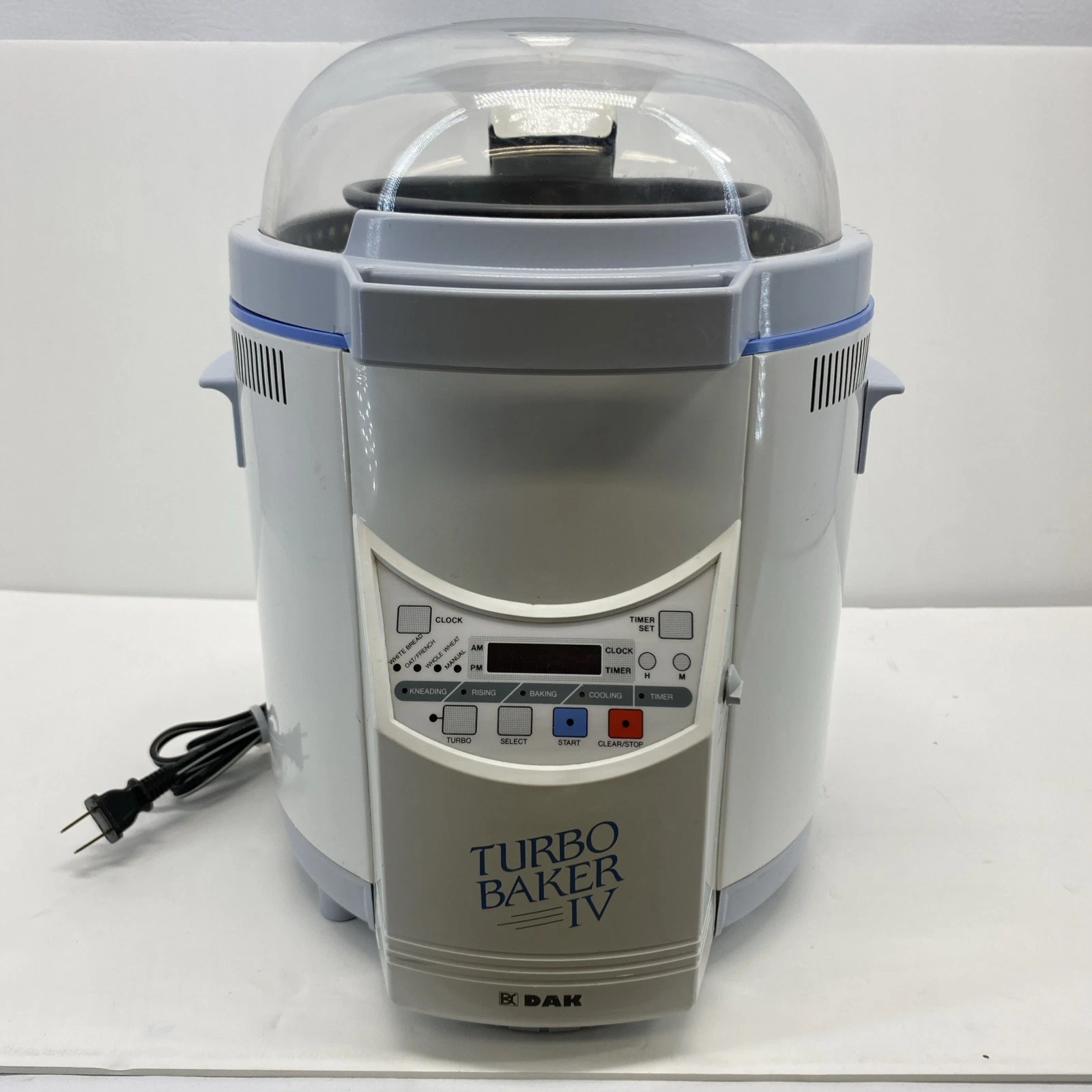 Dak Turbo Baker IV Dome Lid Bread Machine & Dough Maker Fab-2000 IV Works