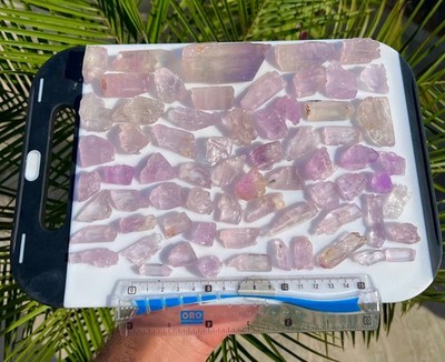 300 Grams Kunzite Pink/Purple Crystals With Nice Colour & Growth From Kunar Afg.