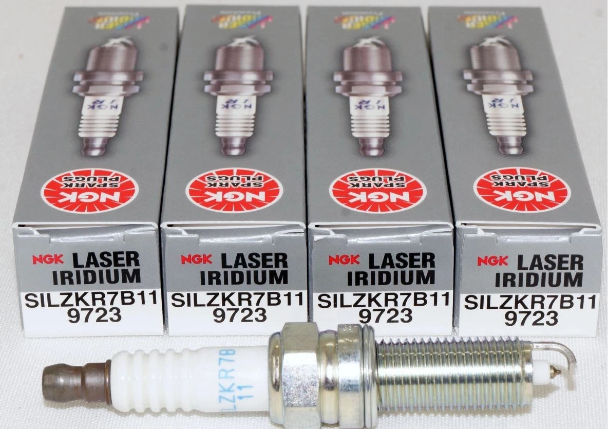 4 Pack Genuine NGK 9723 Laser Iridium Spark Plugs SILZKR7B11 for Hyundai  Kia